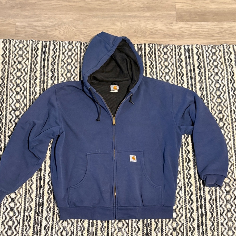 Carhartt Navy Full-Zip Hoodie